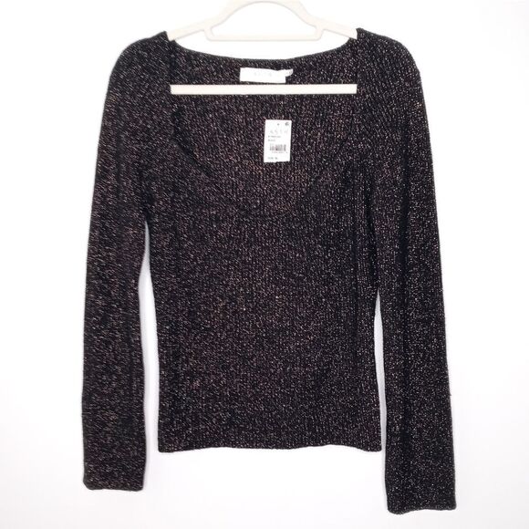 ASTR wide neck shimmer sweater size XL - Picture 2 of 7